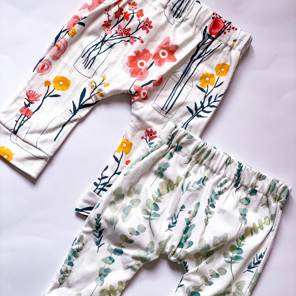 Brand New Organic Cotton Harem Baby Pants 3-6 Months